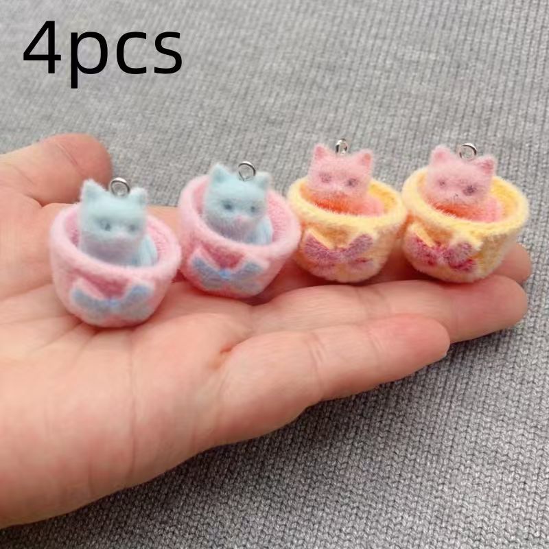 4 stuks 3D pluche hars kattenh - Resin Craft Projects recensie en prijs