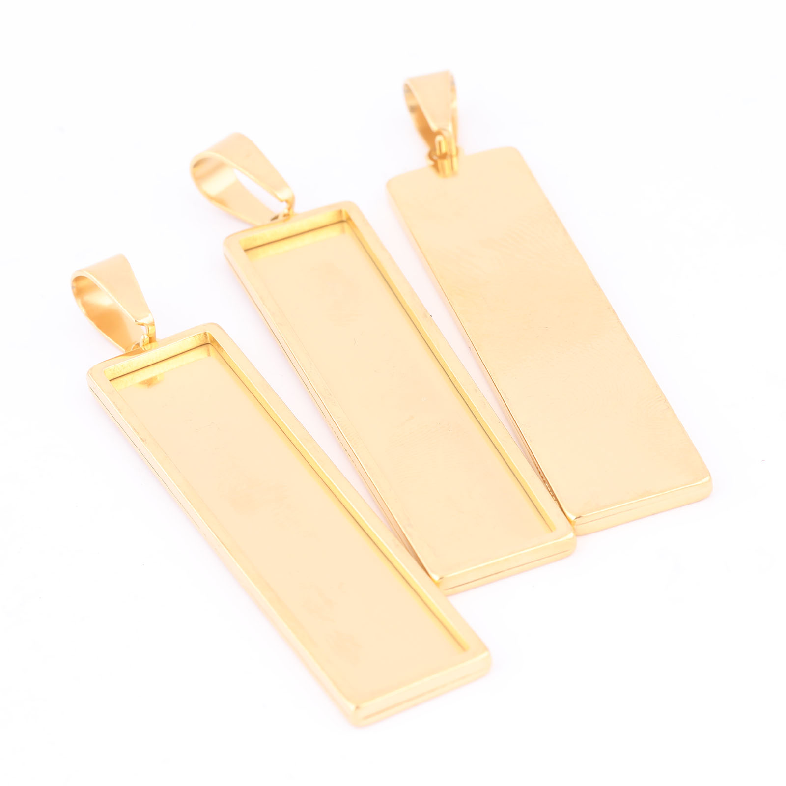 5 stuks roestvrij staal vergul - Bezels Set Pendant recensie en prijs