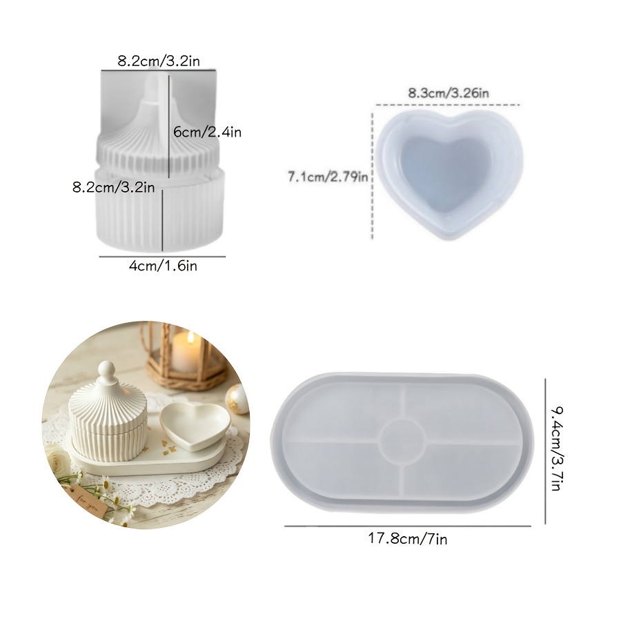 4-delige hars-siliconenmal ges - Crafting Resin recensie en prijs