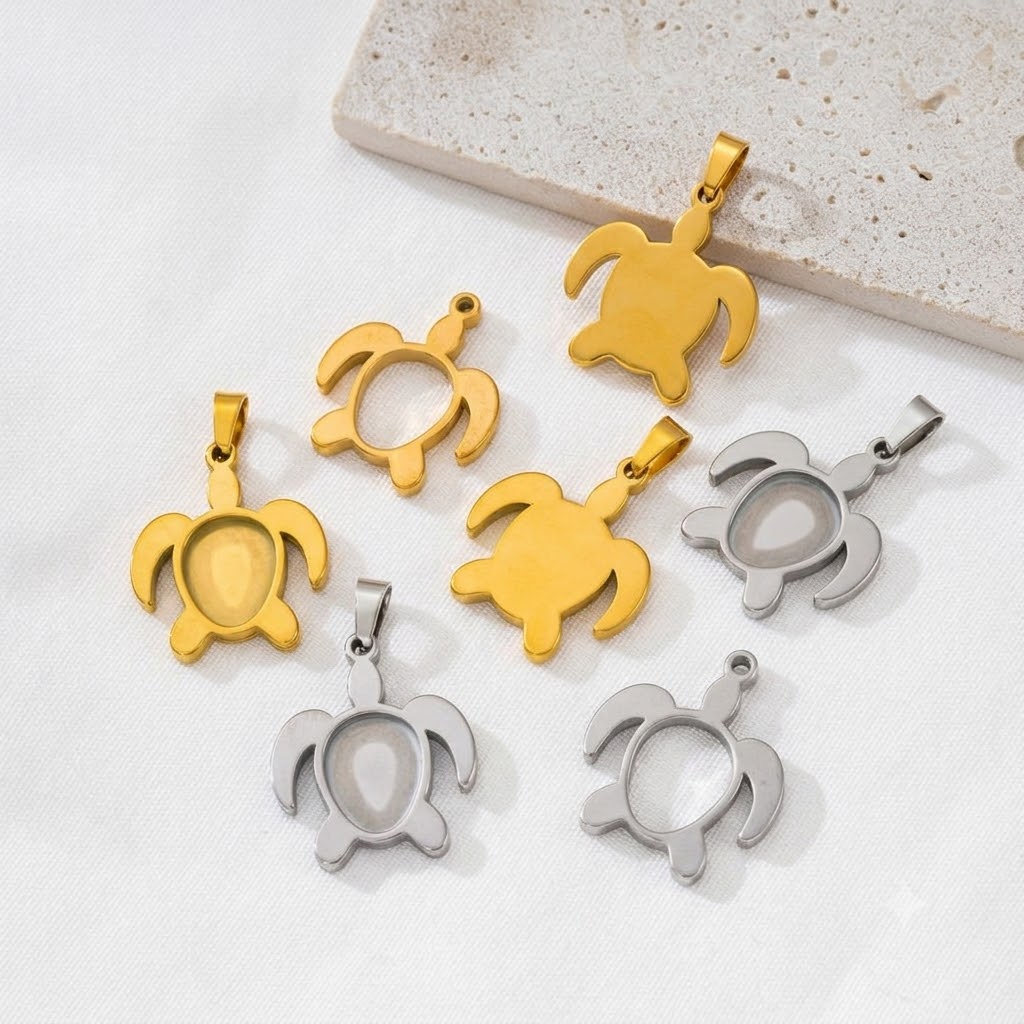 5 stuks/lot roestvrijstalen sc - Bezels Set Pendant recensie en prijs