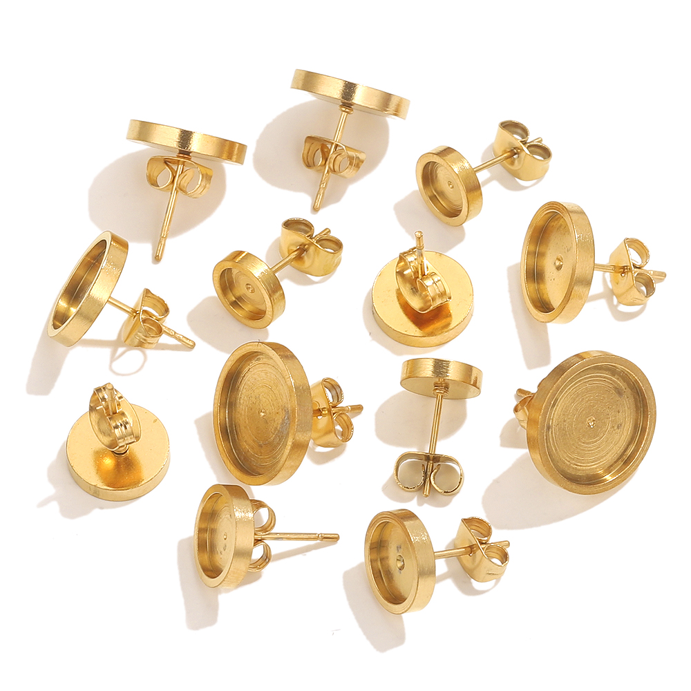 10st roestvrij staal gouden oo - Resin Craft Projects recensie en prijs